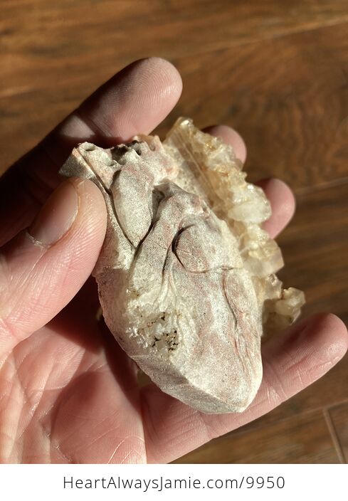 Anatomical Human Heart Cardiology Hand Carved Crystal Stone Rock Figurine - #6VF5AX2qn2Q-2