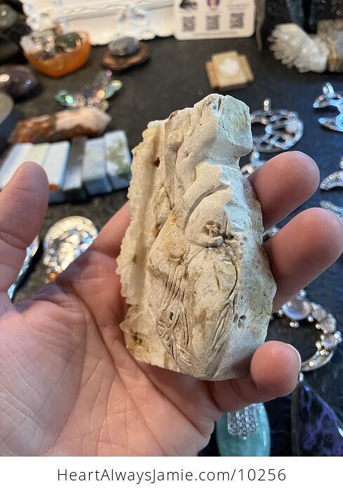 Anatomical Human Heart Cardiology Hand Carved Crystal Stone Rock Figurine - #O9jnZs9jyLE-7