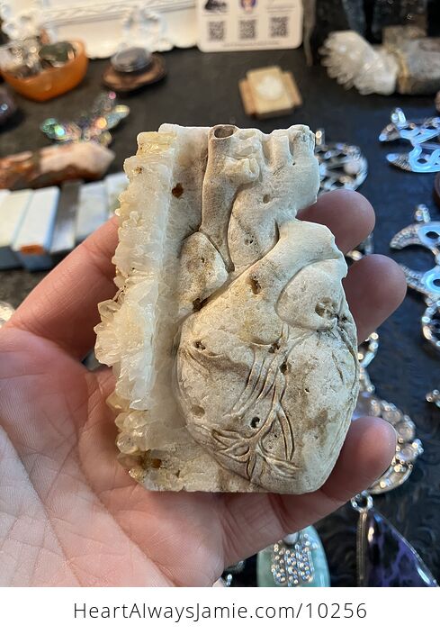 Anatomical Human Heart Cardiology Hand Carved Crystal Stone Rock Figurine - #O9jnZs9jyLE-6