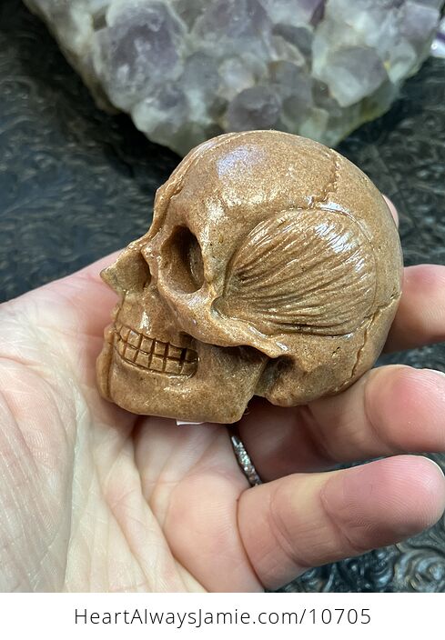 Anatomical Human Skull and Muscle Face Crystal Carving - #0X66MmjAT3s-3