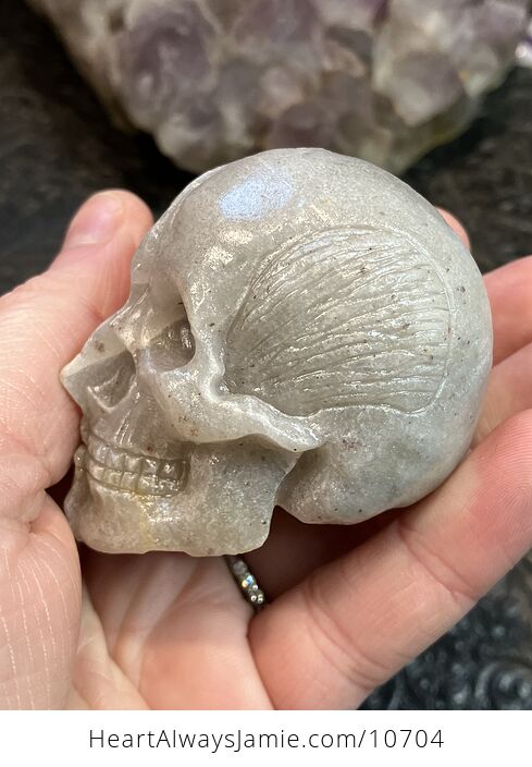 Anatomical Human Skull and Muscle Face Crystal Carving - #6UE0inyt6Ik-3