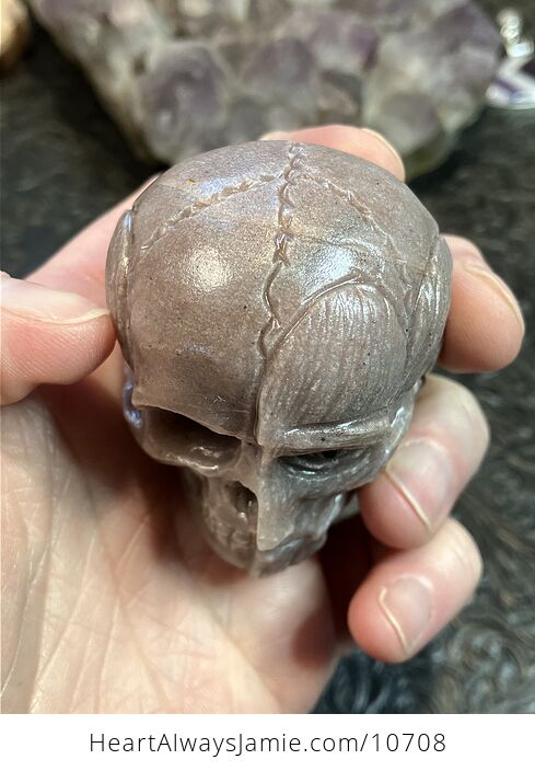 Anatomical Human Skull and Muscle Face Crystal Carving - #BcD4XclaAwI-6