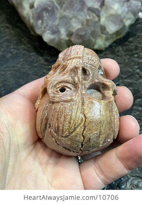 Anatomical Human Skull and Muscle Face Crystal Carving - #DfiBYaXPWpE-5