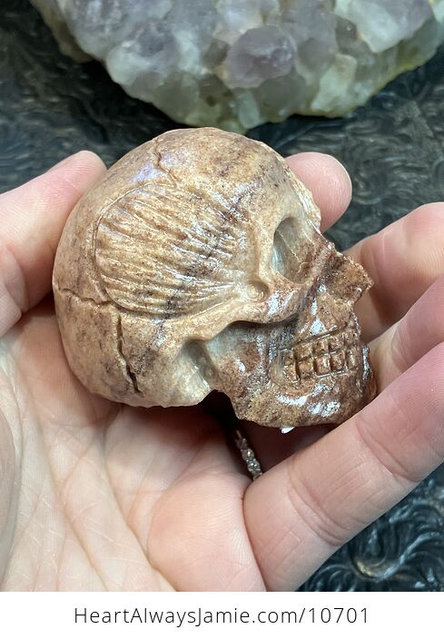 Anatomical Human Skull and Muscle Face Crystal Carving - #qlsQfOkj7G0-4
