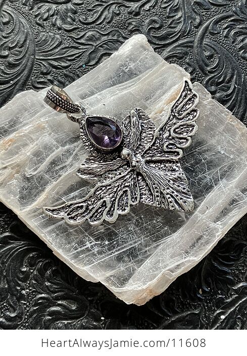 Angel or Fairy with Faceted Amethyst Stone Crystal Jewelry Pendant Charm - #iEFjHjg2pgk-6