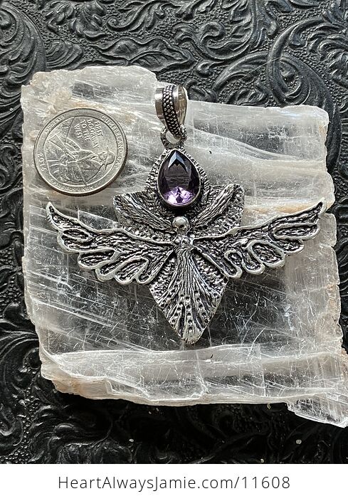 Angel or Fairy with Faceted Amethyst Stone Crystal Jewelry Pendant Charm - #iEFjHjg2pgk-5