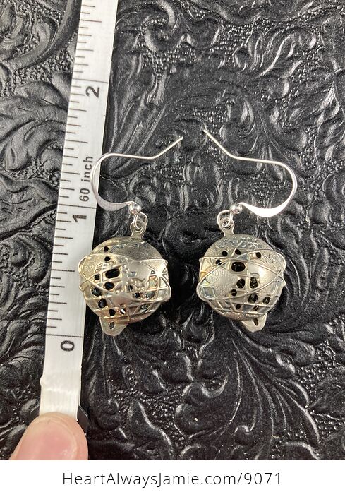 Antiqued Silver Globe Earrings - #RCsXRISYyow-4