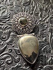 Apache Gold Chalcopyrite and Labradorite Handcrafted Stone Jewelry Crystal Pendant #2vsU6BQWHyo
