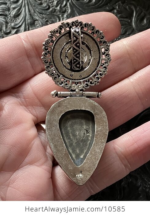 Apache Gold Chalcopyrite and Labradorite Handcrafted Stone Jewelry Crystal Pendant - #2vsU6BQWHyo-3