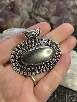 Apache Gold Chalcopyrite Stone Jewelry Crystal Pendant #N4cVRDwnfIk
