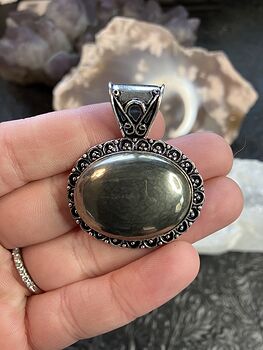 Apache Gold Chalcopyrite Stone Jewelry Crystal Pendant #y0FTsRLJJE4
