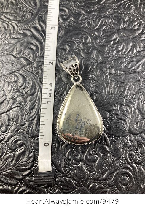 Apache Pyrite Crystal Stone Jewelry Pendant - #uxw9vmuKTT4-3