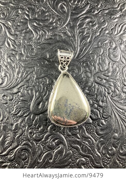Apache Pyrite Crystal Stone Jewelry Pendant - #uxw9vmuKTT4-2