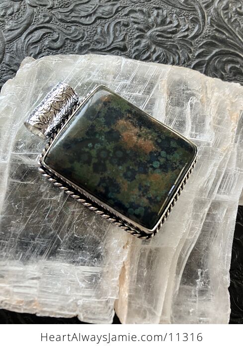 Azurite and Malachite Crystal Stone Jewelry Pendant - #jDYaDehc7Ic-5