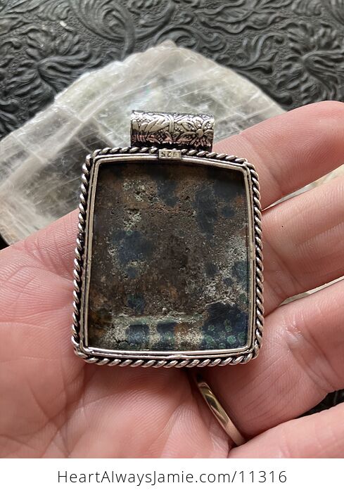Azurite and Malachite Crystal Stone Jewelry Pendant - #jDYaDehc7Ic-3