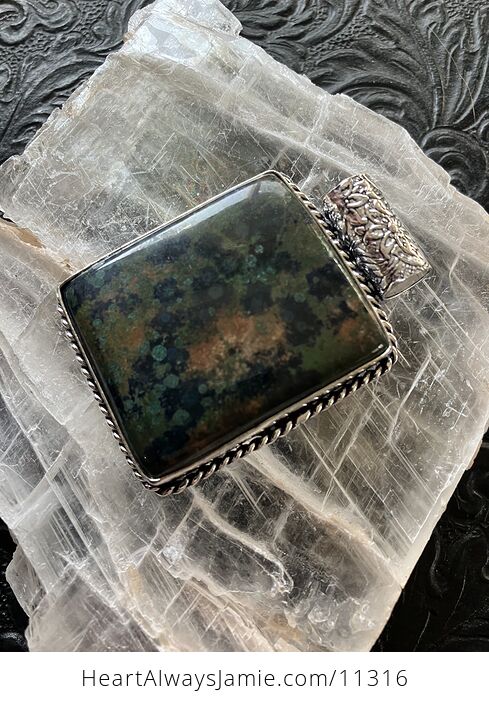 Azurite and Malachite Crystal Stone Jewelry Pendant - #jDYaDehc7Ic-6