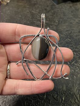 Banded Agate Crystal Stone Jewelry Pendant #fElXCpp2ofE