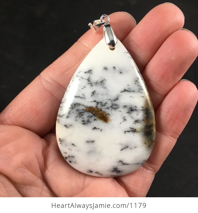 Beautiful African Dendrite Moss Opal Stone Pendant - #bKiho4yPLyY-1