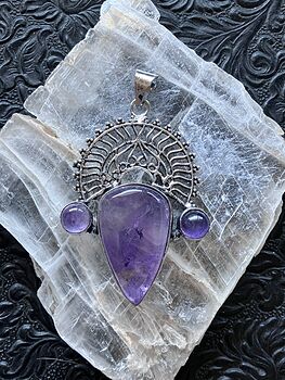 Beautiful Amethyst Ametrine Pendant Stone Crystal Jewelry #BIK83VBGOns