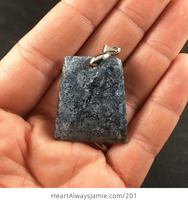 Beautiful Blue and Gray Pietersite Stone Pendant - #KJnx2O2xyeg-1