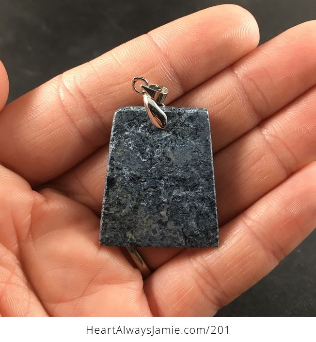 Beautiful Blue and Gray Pietersite Stone Pendant Necklace - #KJnx2O2xyeg-2