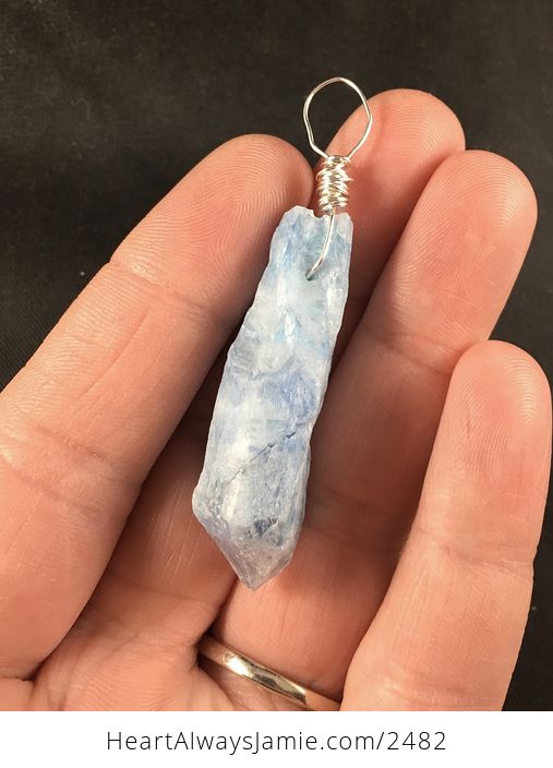 Beautiful Blue Aurora Borealis Ab Crystal Stone Pendant Necklace - #vecxt4EyATI-3