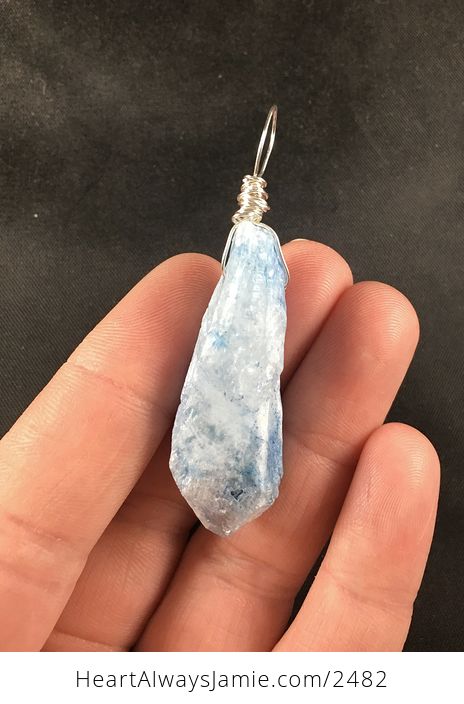 Beautiful Blue Aurora Borealis Ab Crystal Stone Pendant Necklace - #vecxt4EyATI-4