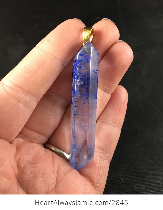 Beautiful Blue Crystal Stone Pendant Necklace - #ulwIezKAylo-2