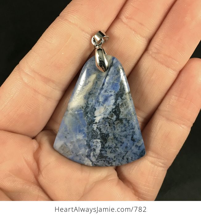 Beautiful Blue Natural Sodalite Stone Pendant - #wA9h8g9r8vU-1