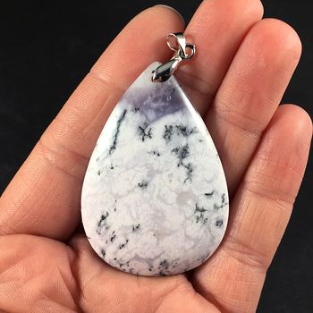 Beautiful Dendrite Opal Stone Crystal Pendant #w6AgroxtrUc