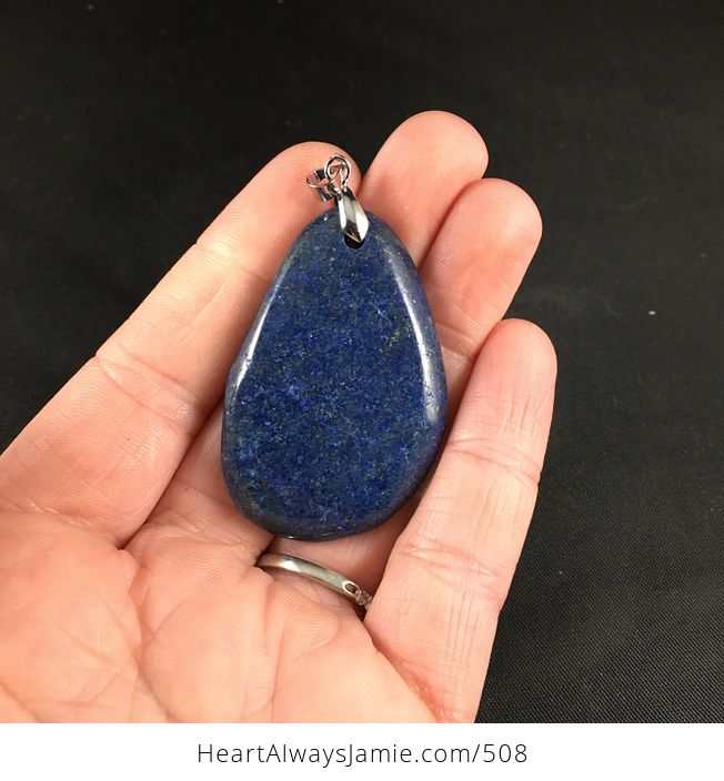 Beautiful Natural Blue Lapis Lazuli Stone Pendant - #i0WaxCb6Z98-1