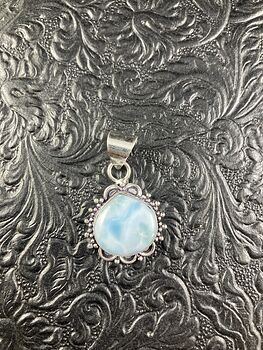 Beautiful Natural Blue Larimar Crystal Stone Jewelry Pendant #rblyvOeOGvc