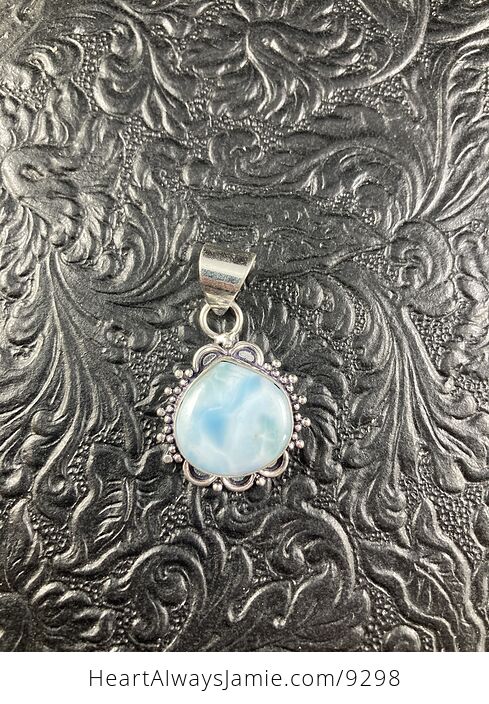 Beautiful Natural Blue Larimar Crystal Stone Jewelry Pendant - #rblyvOeOGvc-1