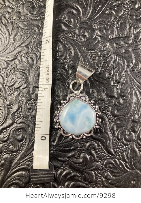 Beautiful Natural Blue Larimar Crystal Stone Jewelry Pendant - #rblyvOeOGvc-3