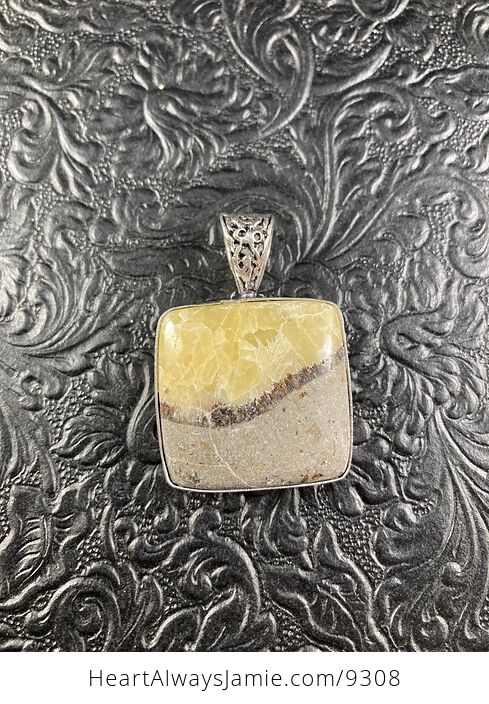 Beautiful Natural Septarian Crystal Stone Pendant Jewelry - #WfH0rfxM648-1