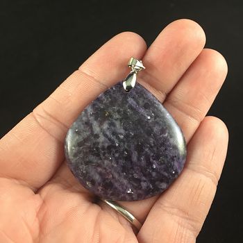 Beautiful Purple Lepidolite Stone Jewelry Pendant #gqmowUK0S50