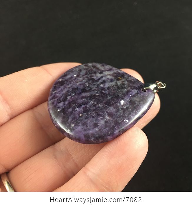 Beautiful Purple Lepidolite Stone Jewelry Pendant - #gqmowUK0S50-3
