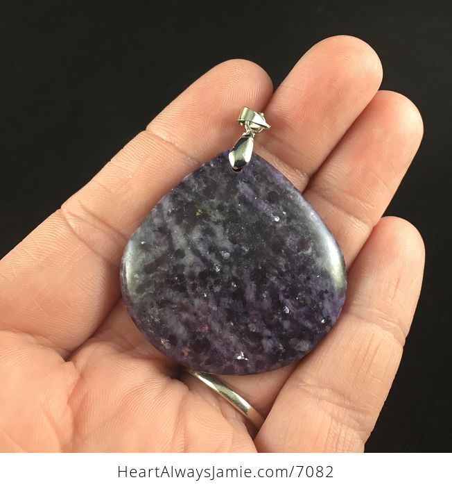 Beautiful Purple Lepidolite Stone Jewelry Pendant - #gqmowUK0S50-1