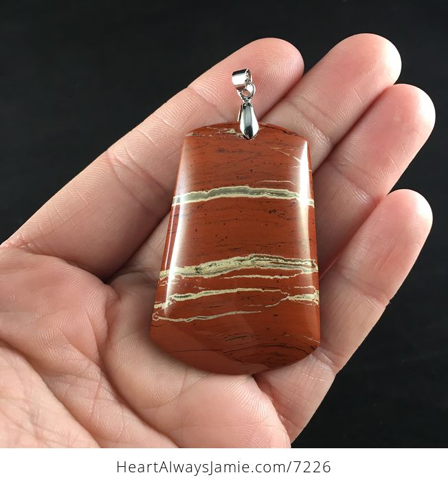Beautiful Red Jasper Stone Jewelry Pendant - #8keAnIJf5mE-1