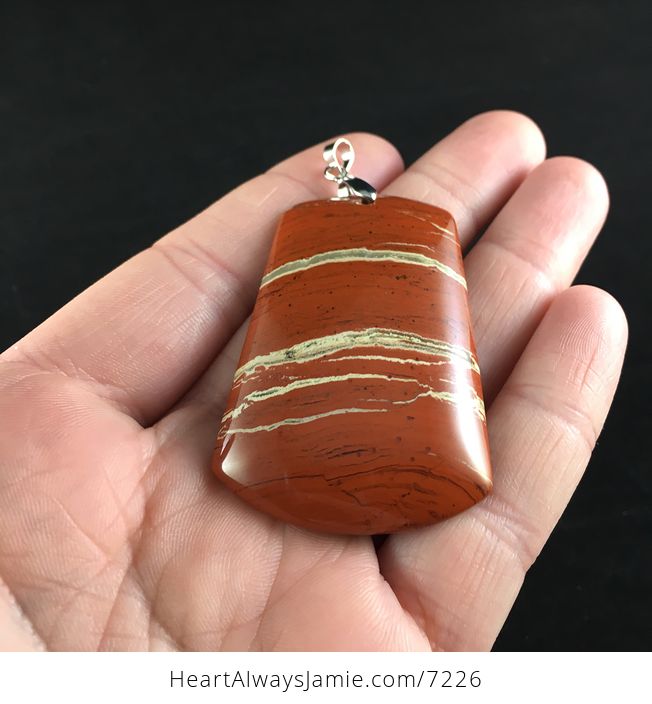 Beautiful Red Jasper Stone Jewelry Pendant - #8keAnIJf5mE-5