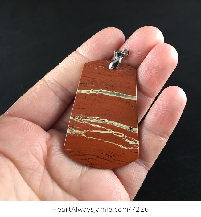 Beautiful Red Jasper Stone Jewelry Pendant - #8keAnIJf5mE-2
