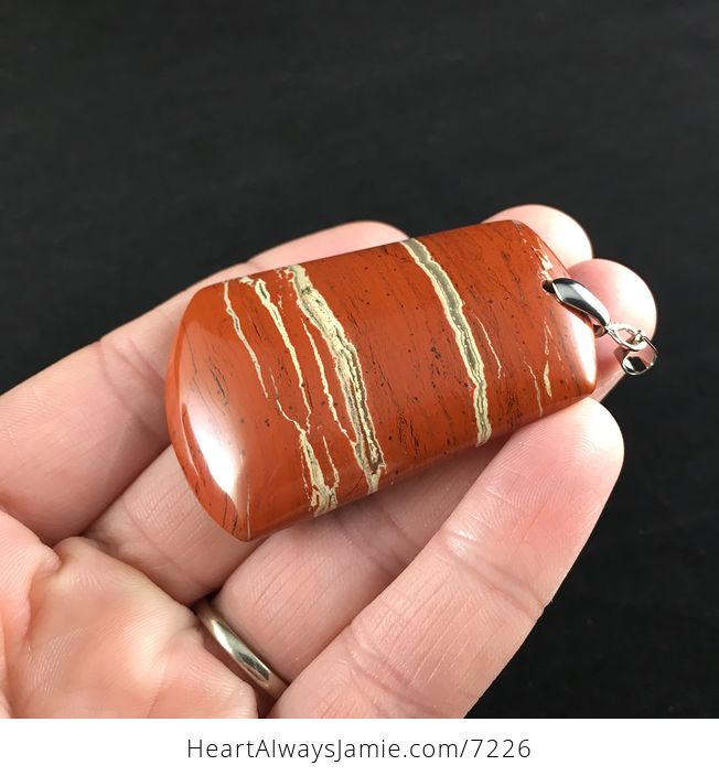 Beautiful Red Jasper Stone Jewelry Pendant - #8keAnIJf5mE-4