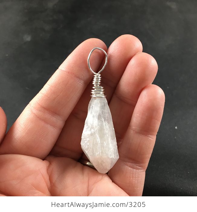 Beautiful White Aurora Borealis Ab Crystal Stone Pendant Necklace - #rDhGKNVuSGc-4