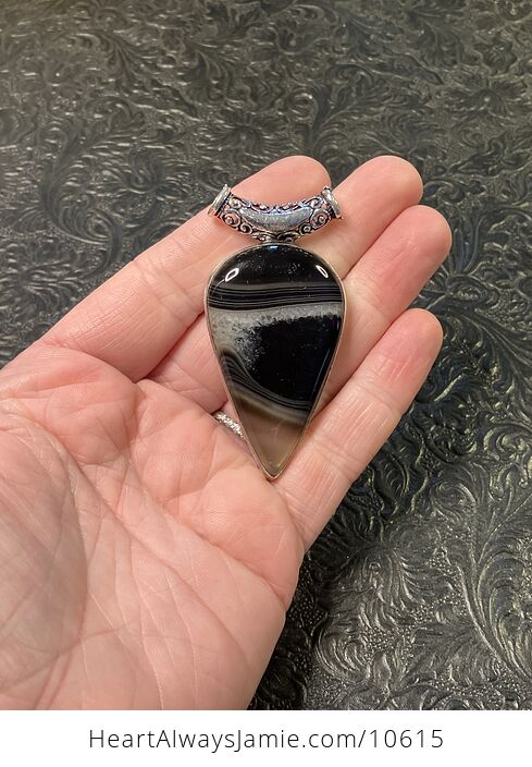 Black Agate Druzy Stone Jewelry Pendant Scuff Discount - #O6q2Hqw0j3M-2