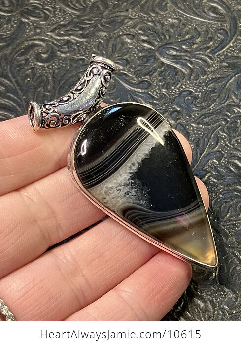 Black Agate Druzy Stone Jewelry Pendant Scuff Discount - #O6q2Hqw0j3M-3