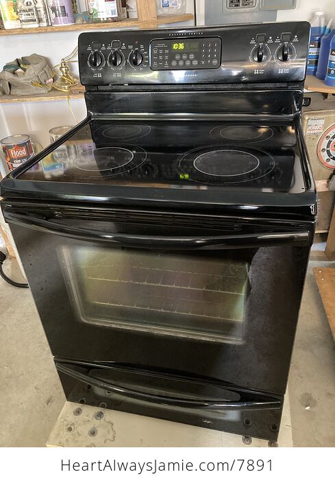 Black Ceramic Cooktop Electric Stove Range Bake N Warm Double Oven - #thurx6Qgu1o-1