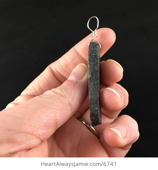 Black Druzy Agate Slice Stone Jewelry Pendant - #uvyrW1bPGwk-5