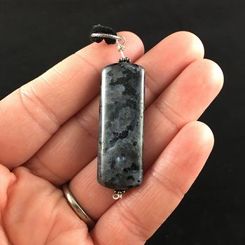 Black Labradorite Stone Jewelry Pendant Necklace #XhB8OvOZy5g