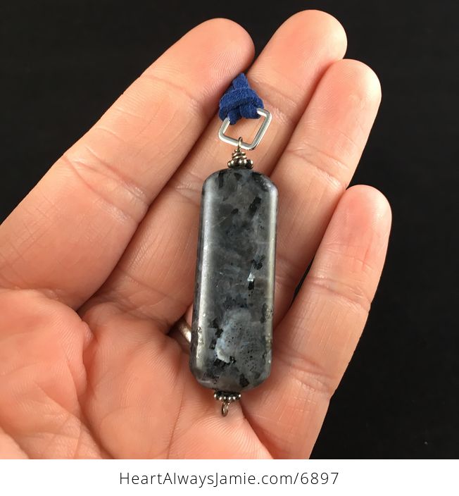 Black Labradorite Stone Jewelry Pendant Necklace - #EZsHuXE8Y0g-2