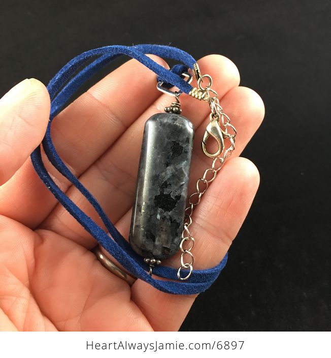 Black Labradorite Stone Jewelry Pendant Necklace - #EZsHuXE8Y0g-5
